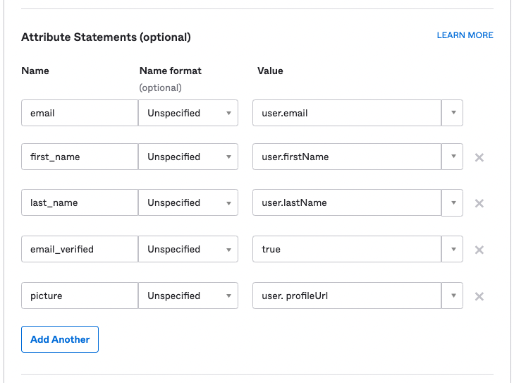 ArangoGraph Okta SAML Attributes