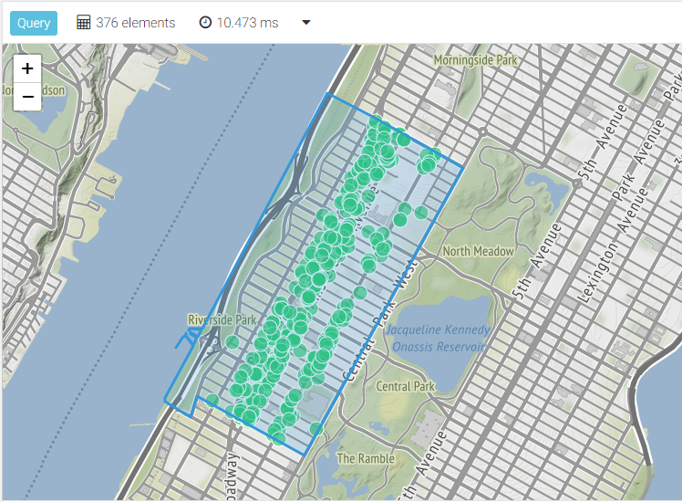 ArangoSearch geospatial query for points in a polygon