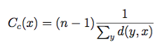 Vertex Closeness Formula