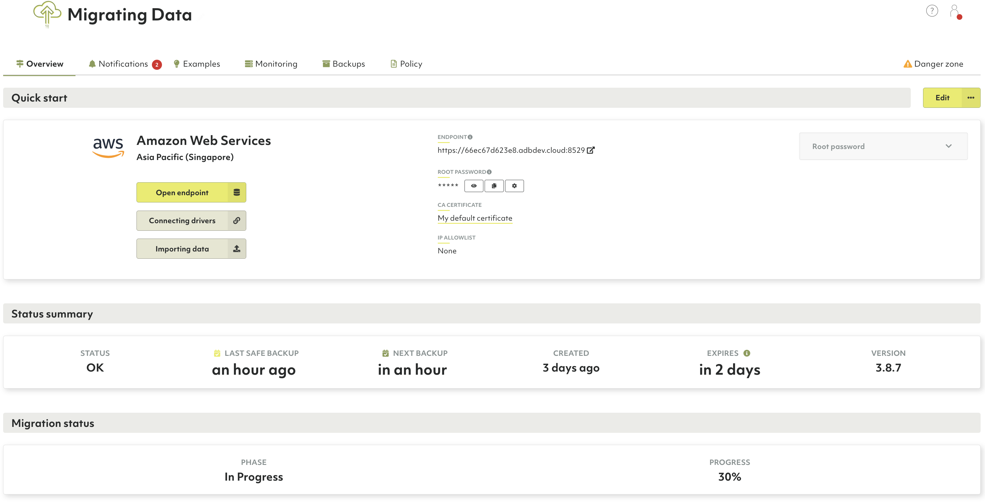 ArangoGraph Cloud Migration Progress