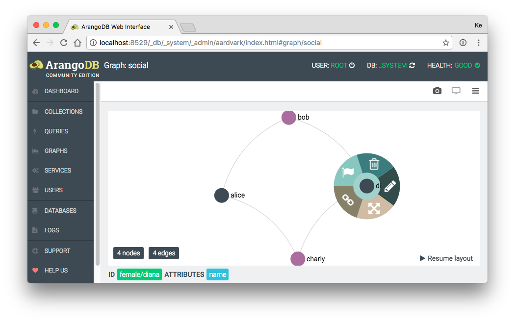 graph context menu