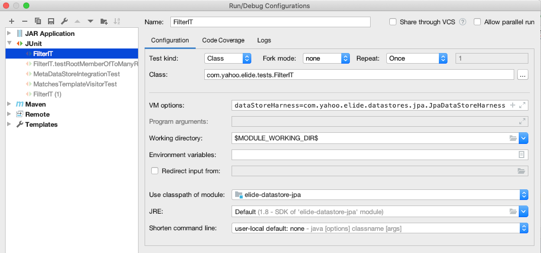 Configuring IT Tests In Intellij