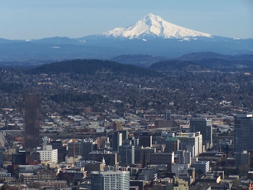 The view from Pittock Mansion